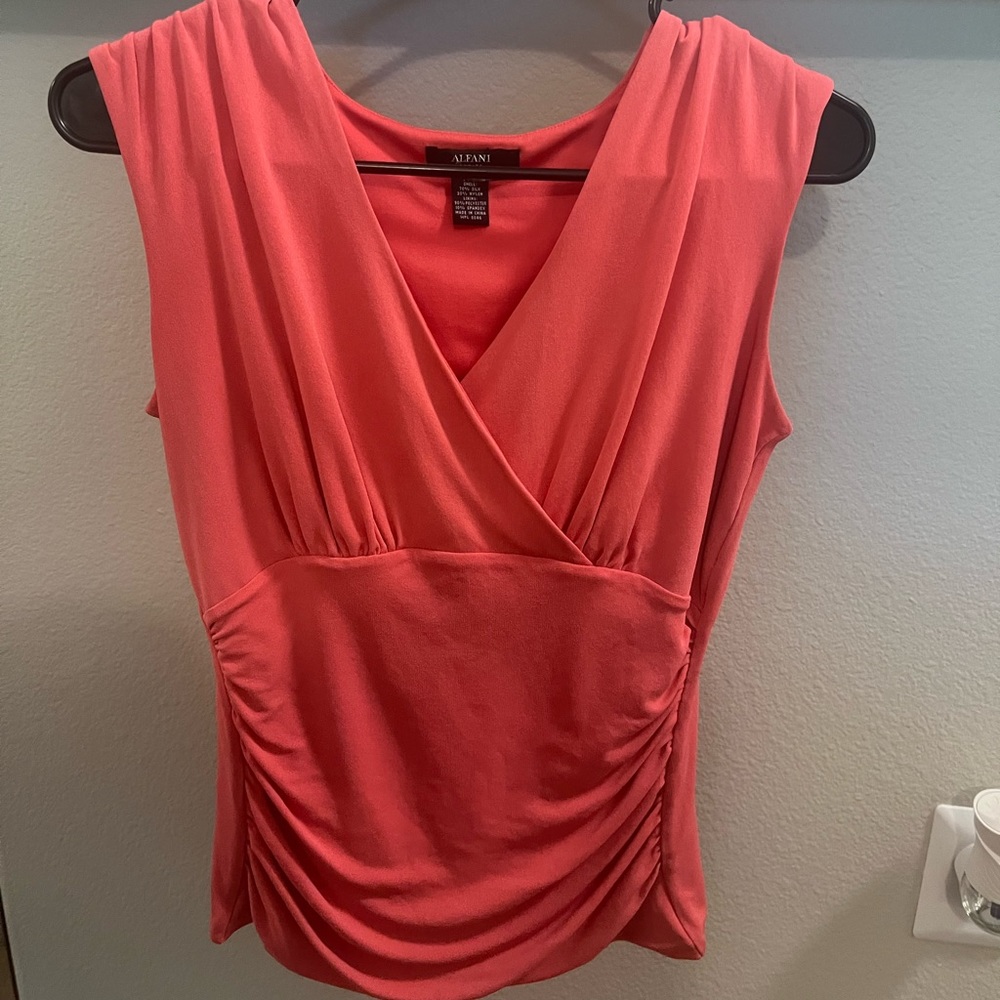 Vintage Alfani Petite/Small tank Pink